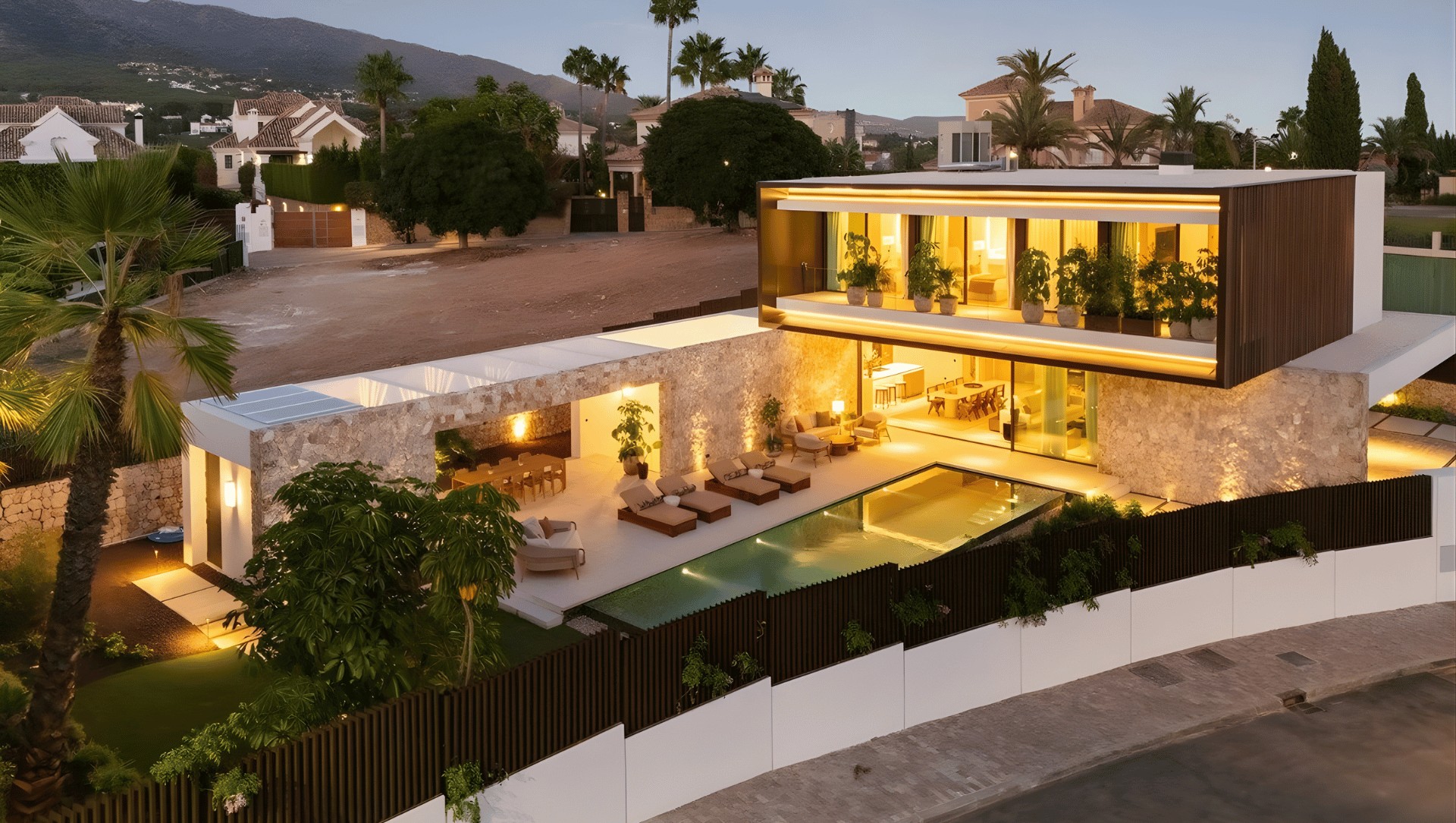 Luxury beachfront apartments and villas on the Costa del Sol, Spain, highlighting 2026 real estate investment opportunities for international property buyers.
