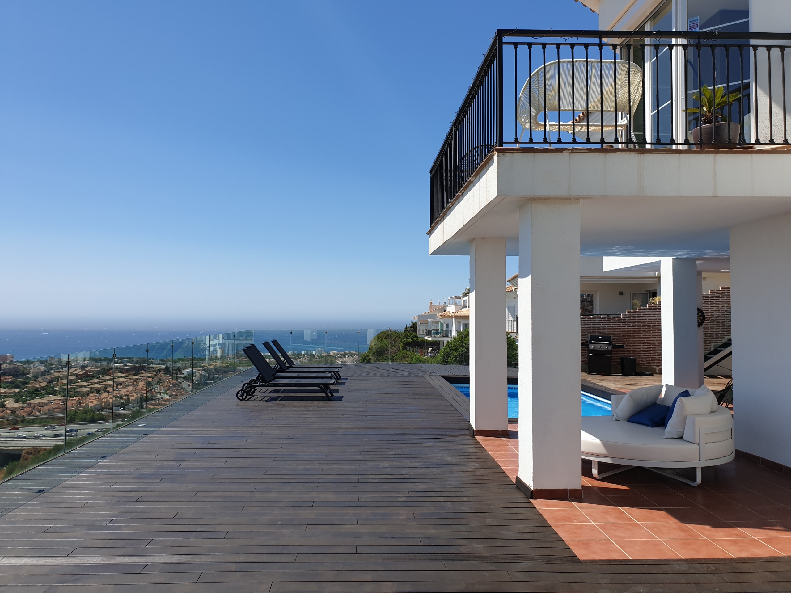 20210731_124716 Semi Detached Seaview Villa Luna Fitness for Rent in Riviera Del Sol, Málaga, Spain