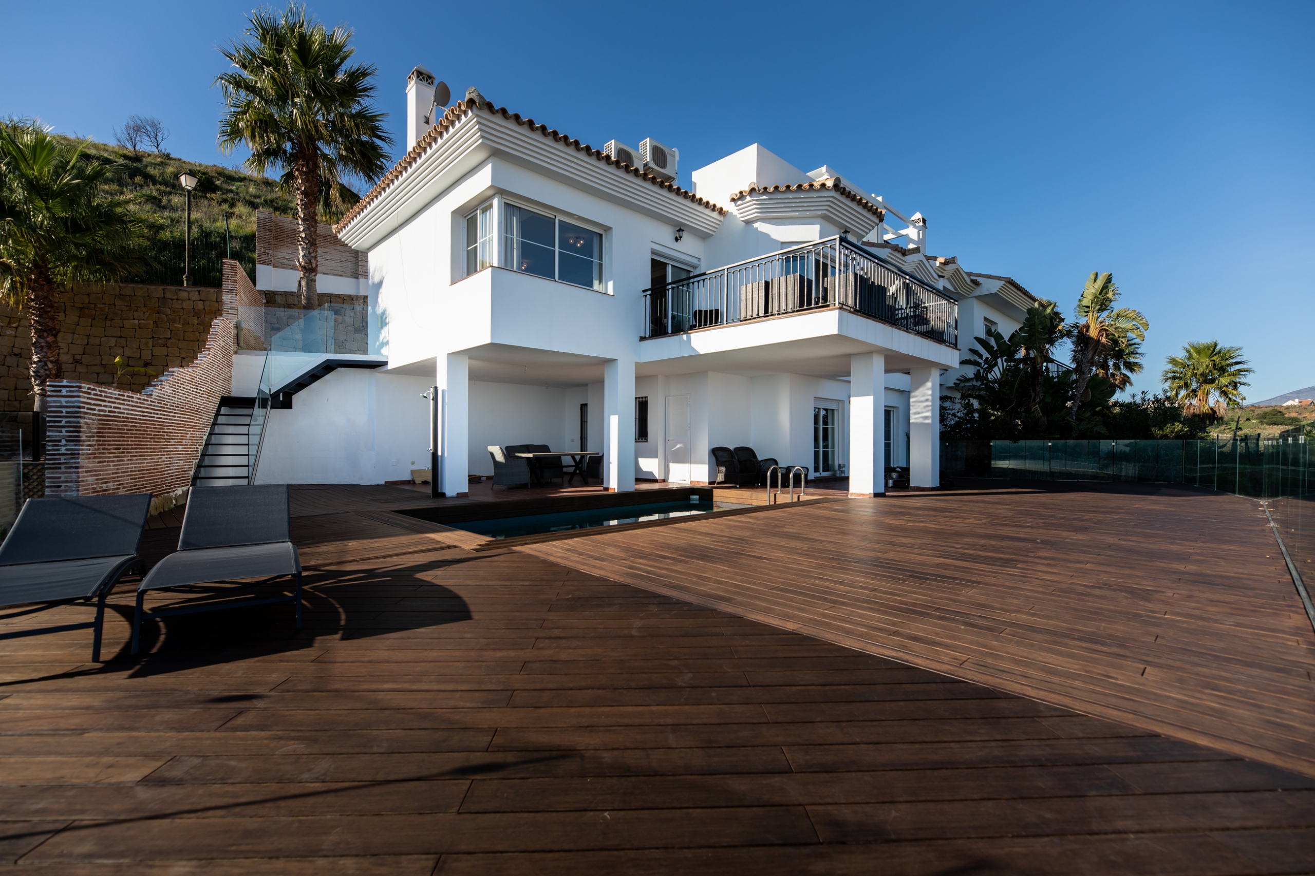 3T4A7441-Edit Semi Detached Seaview Villa Luna Fitness for Rent in Riviera Del Sol, Málaga, Spain